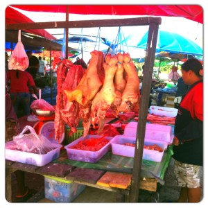 Raw meat vendor